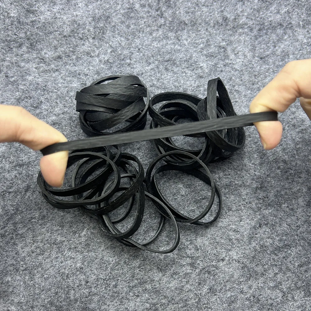 50pcs Rubber Bands Office Supply Elastic Rubber Bands Business Home File Folder Strong Office Use Stationery Supplies Long Rubbe view 5