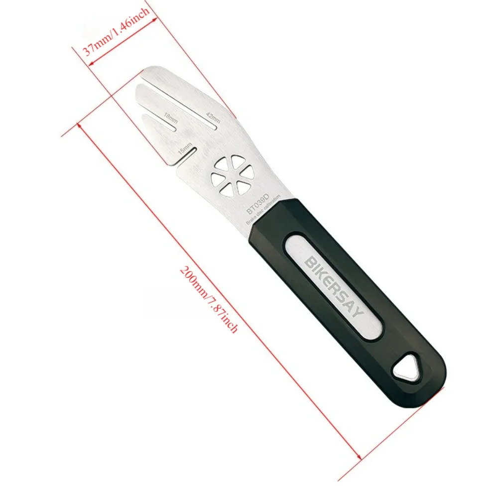 Bicycle disc brake disc repair tool to prevent disc rubbing, deformation correction, and brake disc alignment wrench