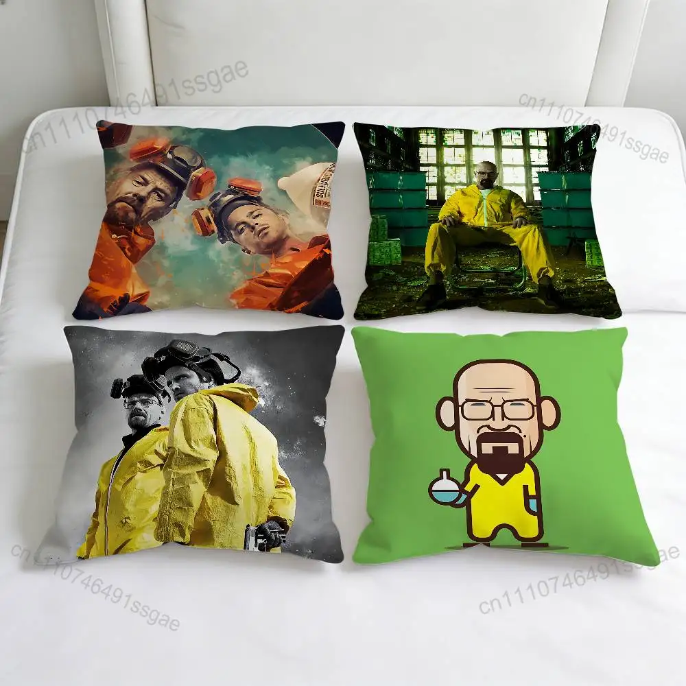 

B-Breaking Bad TV Decorative Square Pillow Cover Modern Cushion Case for Living Room Bedroom