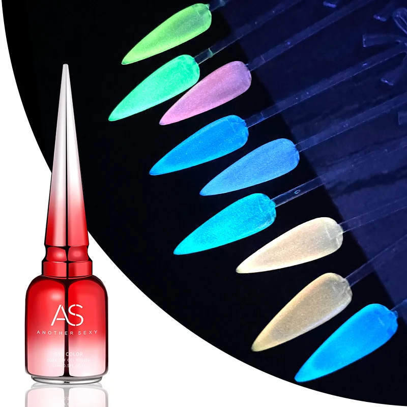 Als Lichtgevende Pastel Cat Eye Gel Nagellak Magnetische Magneet UV-Gel Polish Glow In Donkere Semi-Permanente Doorweekt Nagellak