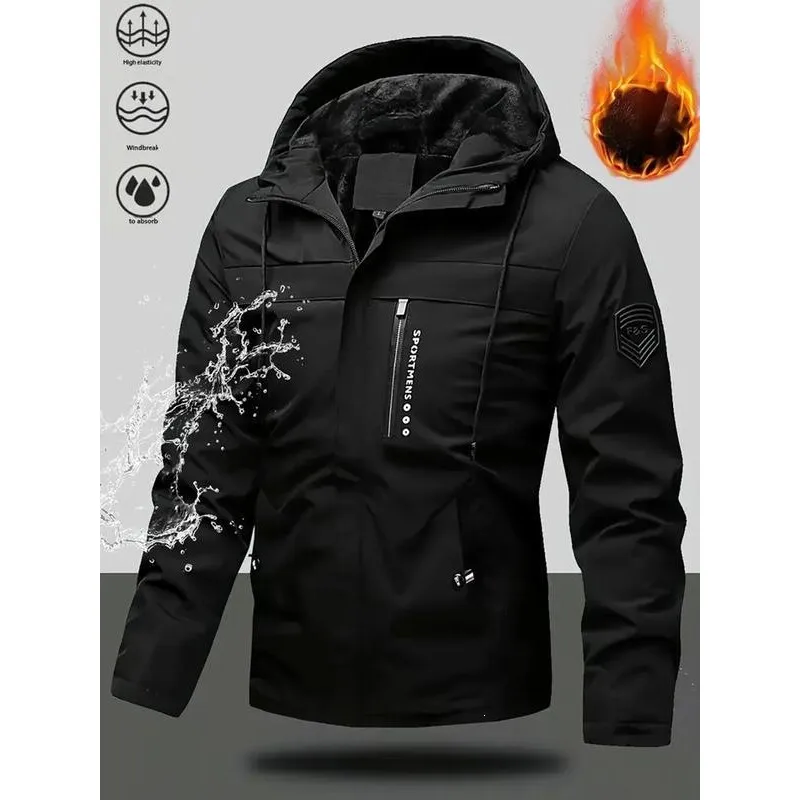 

Men's Cotton Jacket Outdoor Wear Resistant Waist-Cinching Long Style Couples Fashion Spring Season Lightweight Thickened Fabric