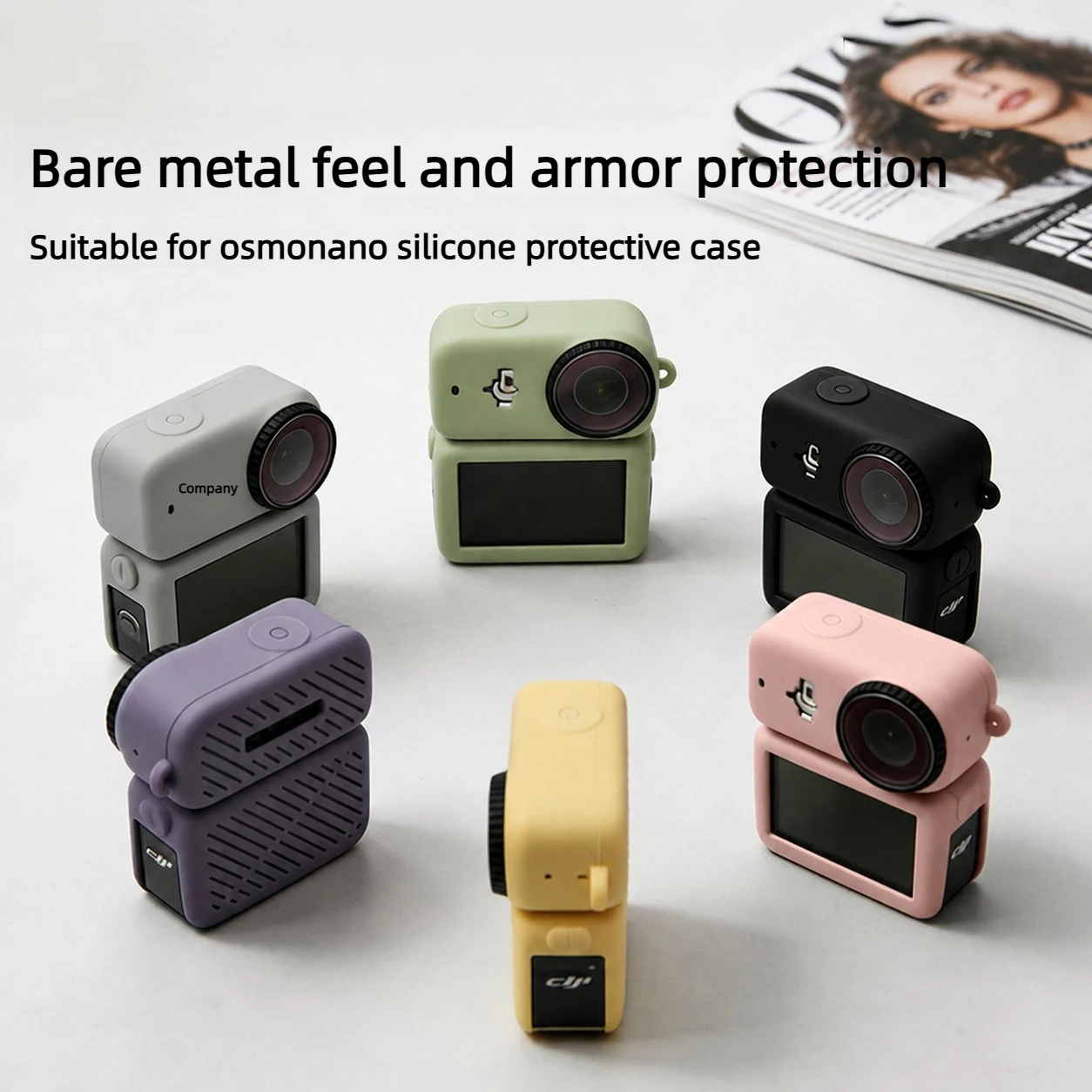 DJI Osmo Nano Camera Silicone Protector Case Shockproof Anti Scratch Lens Cap Screen Film Full Coverage Camera Accessories