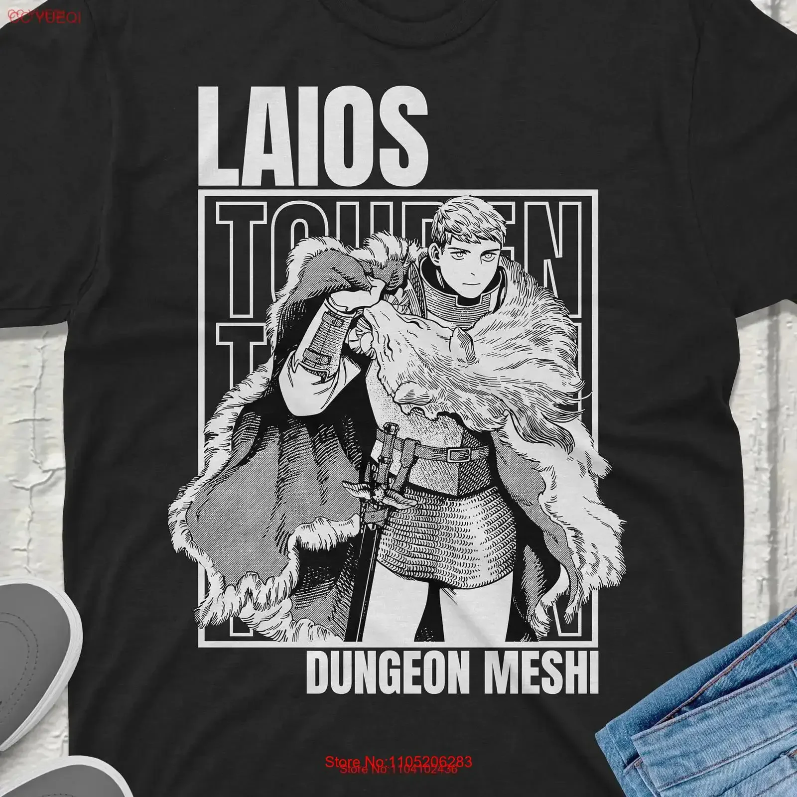 

Laios Touden Dungeon Meshi Delicious in футболка аниме винтажная уличная одежда уникальный дизайн идеально подходит для любителей геймеров винтажная стираная одежда