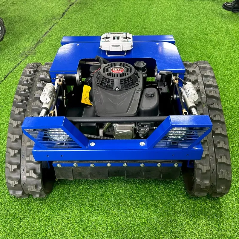 Customized Custom Remote Control Lawn Mower Mulcher 550mm 800Mm Optional Petrol Engine Zero-Turn Mowing Robot Agricultural Machi