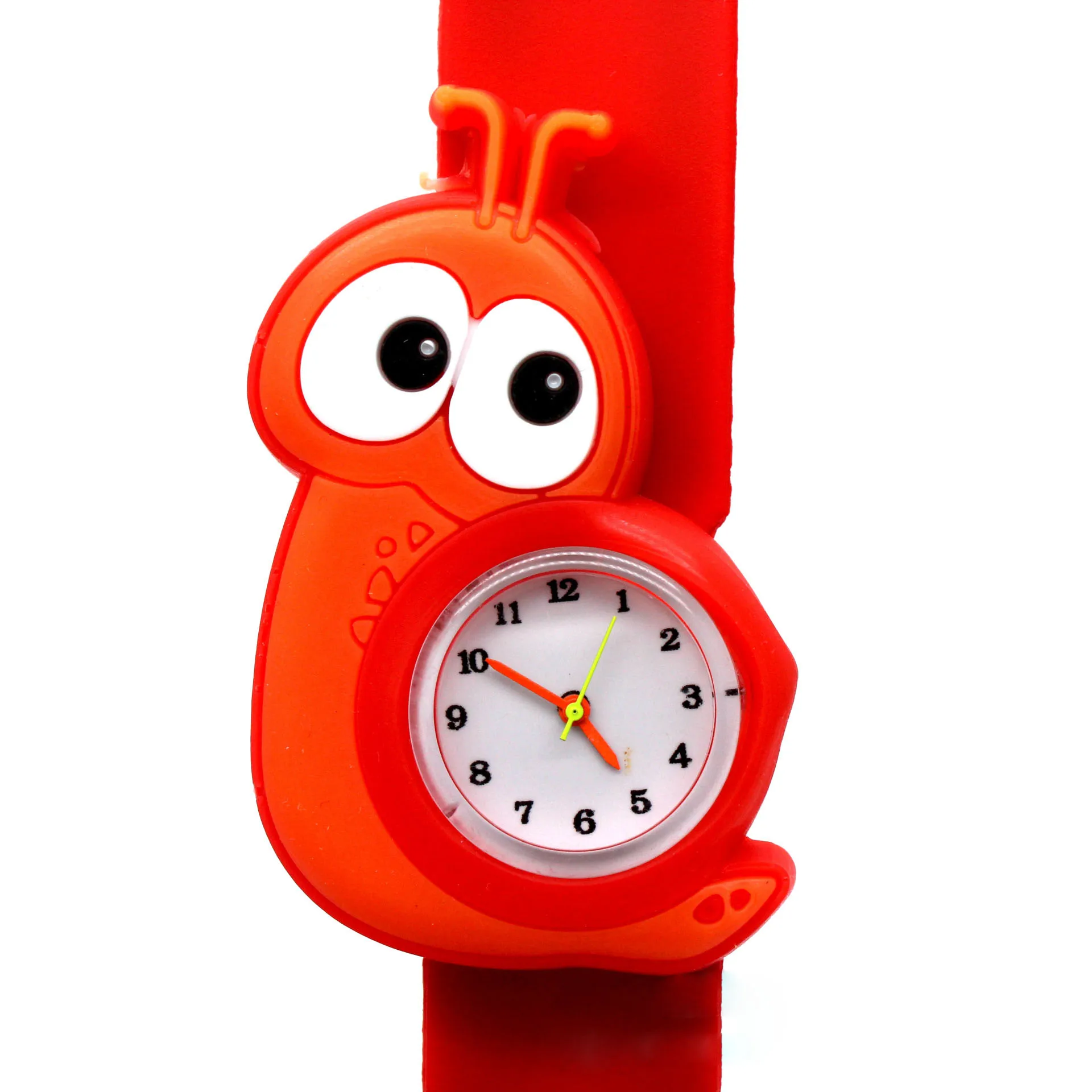 Digital Watch Slap Snap On Cartoon Watches Child Silicone Wristwatch Fashion Boys Girls Children Kids