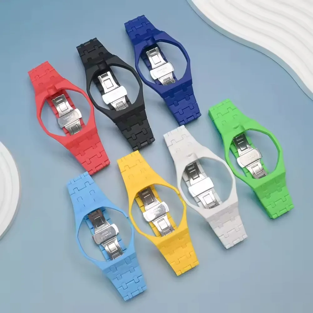 2 in 1 Bioceramic Case+Strap for Swatch X AP Royal Pop Pocket Watch Changer Modification Kit Comfortable Watchband for Royal Pop view 5