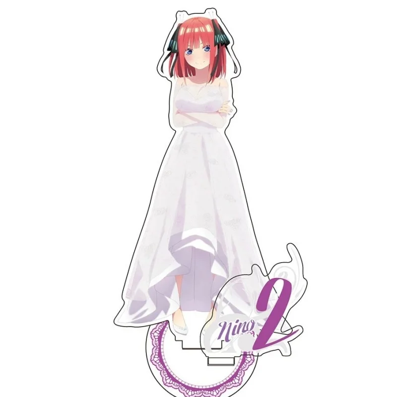 The Quintessential Quintuplets Miku Nakano Anime HD Acrylic Stand Figure Keychain 15cm Desktop Plate Model Decor Cosplay Gifts
