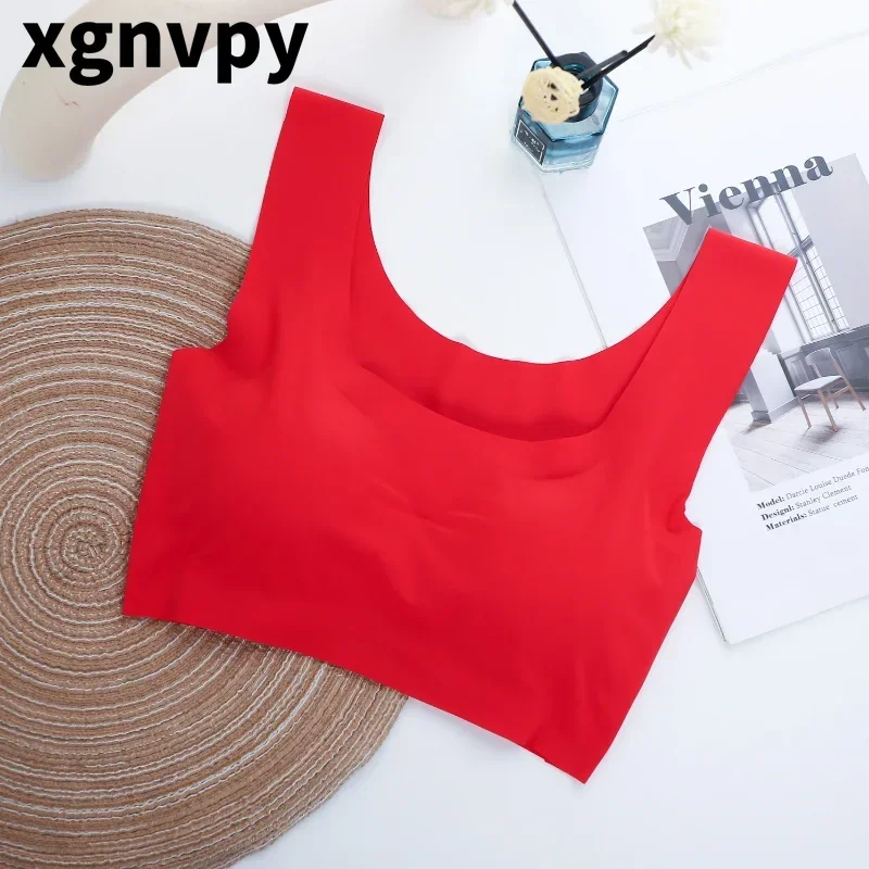 

Xgnvpy элегантный бесшовный бюстгальтер-Ледяной шелк, пуш-ап, без косточек, идеальное нижнее белье