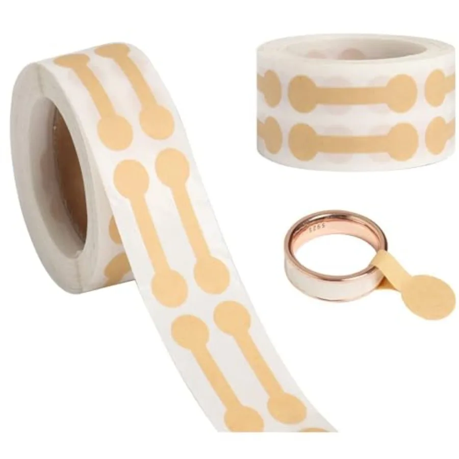 

1000 шт. этикеток для ювелирных изделий, пустые ценники, самоклеящиеся маленькие этикетки, ремонтные этикетки из крафт-бумаги для малого бизнеса