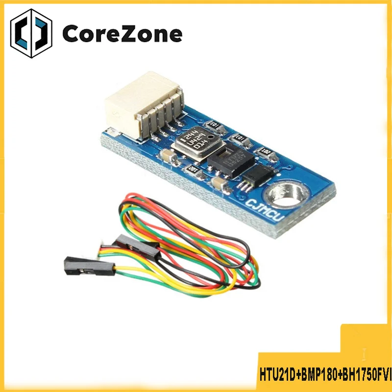 HTU21D+BMP180+BH1750FVI temperature humidity air pressure and light sensor module