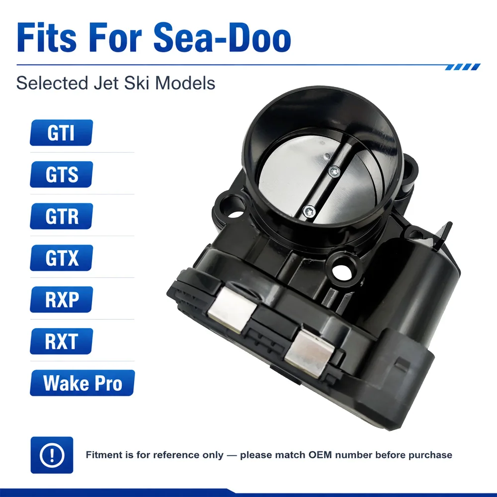 60mm Electronic Throttle Body Assembly 0280750505 For Sea-Doo Jet Ski GTI GTR GTX RXP RXT Wake Pro 420892590 420892591 420892592