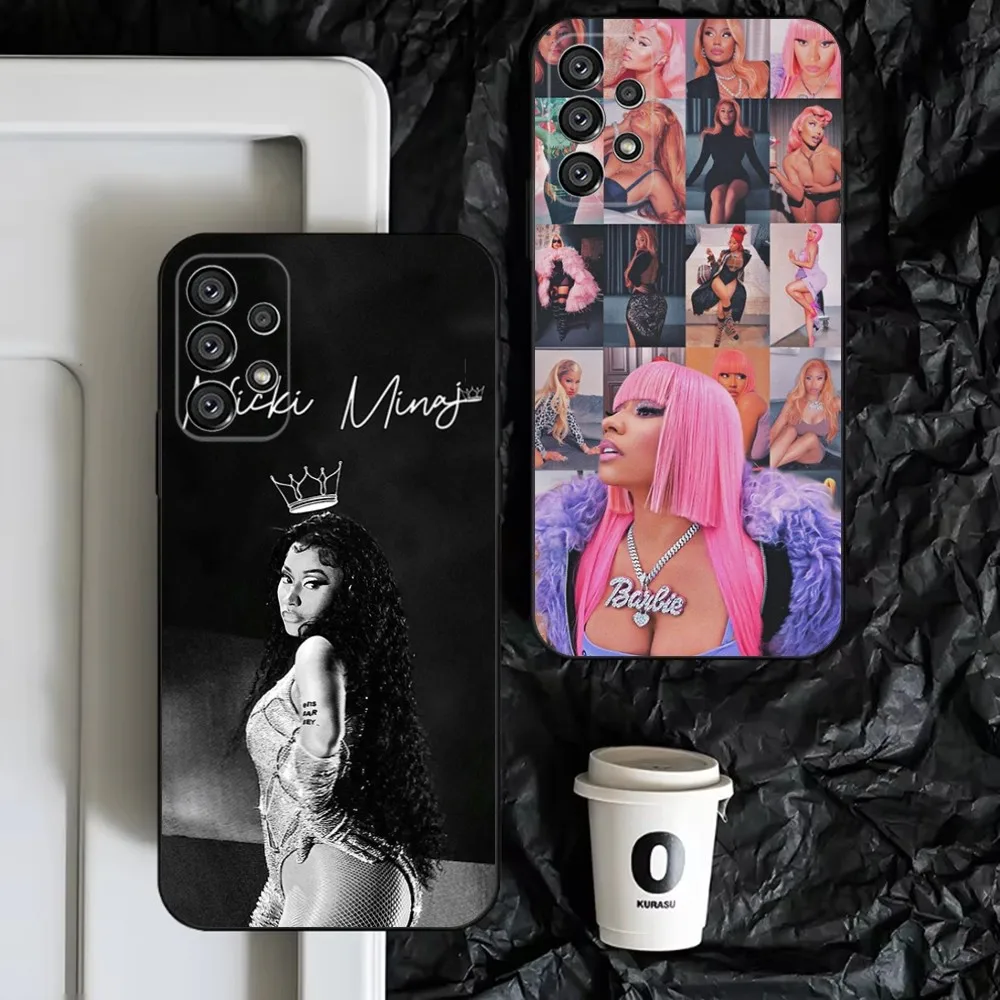 

Singer N-Nicki M-Minaj Phone Case For Samsung S25,S24,S23,S22,S21,S20,S10,Ultra,Plus,Lite,FE,Soft Silicone Black Cover