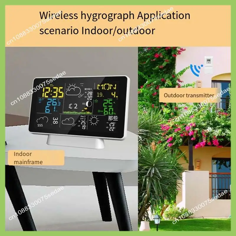 

Y19A ЖК-метеостанция, беспроводной цифровой термометр, внутренний/наружный термометр, гигрометр с беспроводным наружным датчиком, вилка европейского стандарта Dur