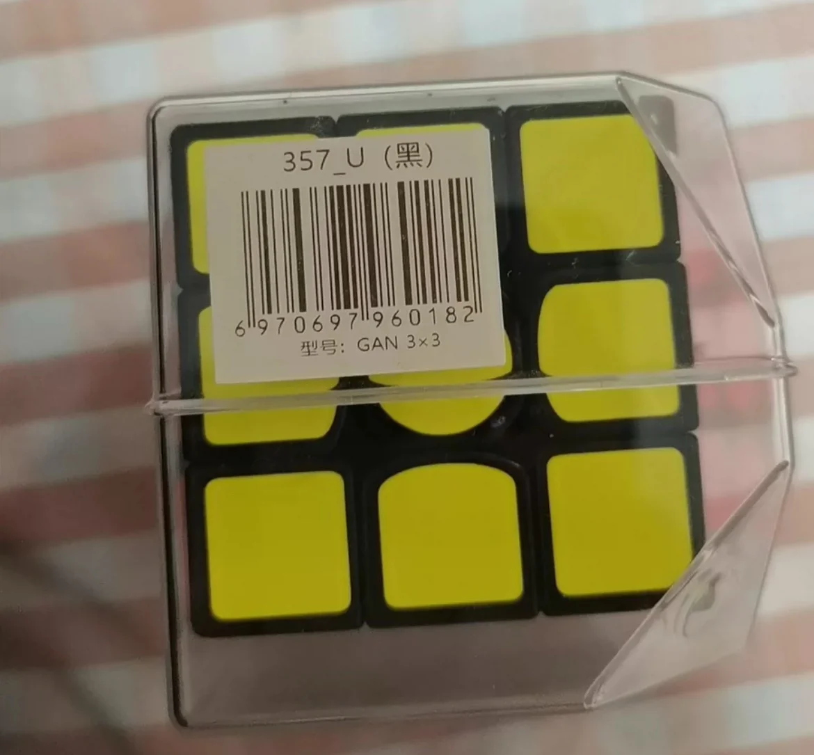 Gan357U Cubo Mágico Negro 3x3 Gan 3x3x3