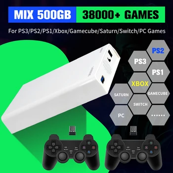 Game Hard Drive with 38000+ Games for Xbox/PS3/PS2/PS1/Gamecube/Wii/Wiiu/Saturn/DC Game Consoles Plug and Play to Win PC/Laptop