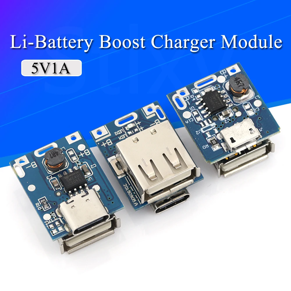 5V Step Up Power Supply Boost Converter Module Lithium Battery Charging Board Protection Board LED Display MICRO USB Charger DIY