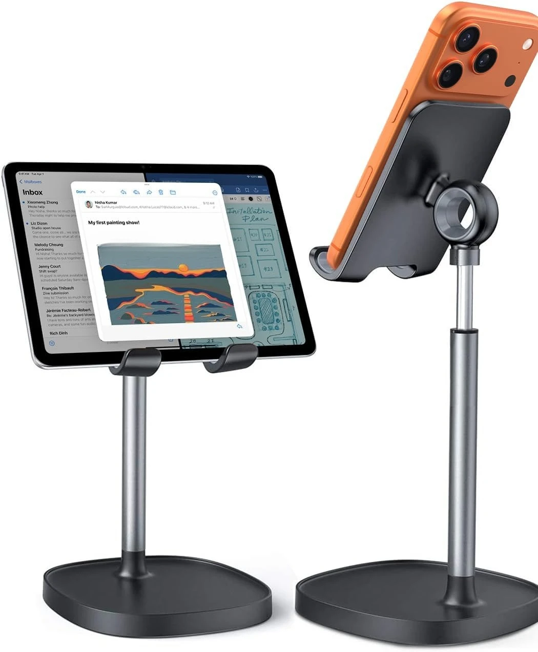 

Регулируемая подставка для телефона, подходит для устройств 4-10 дюймов, для стола, офиса, игр, кухни, для iPhone,