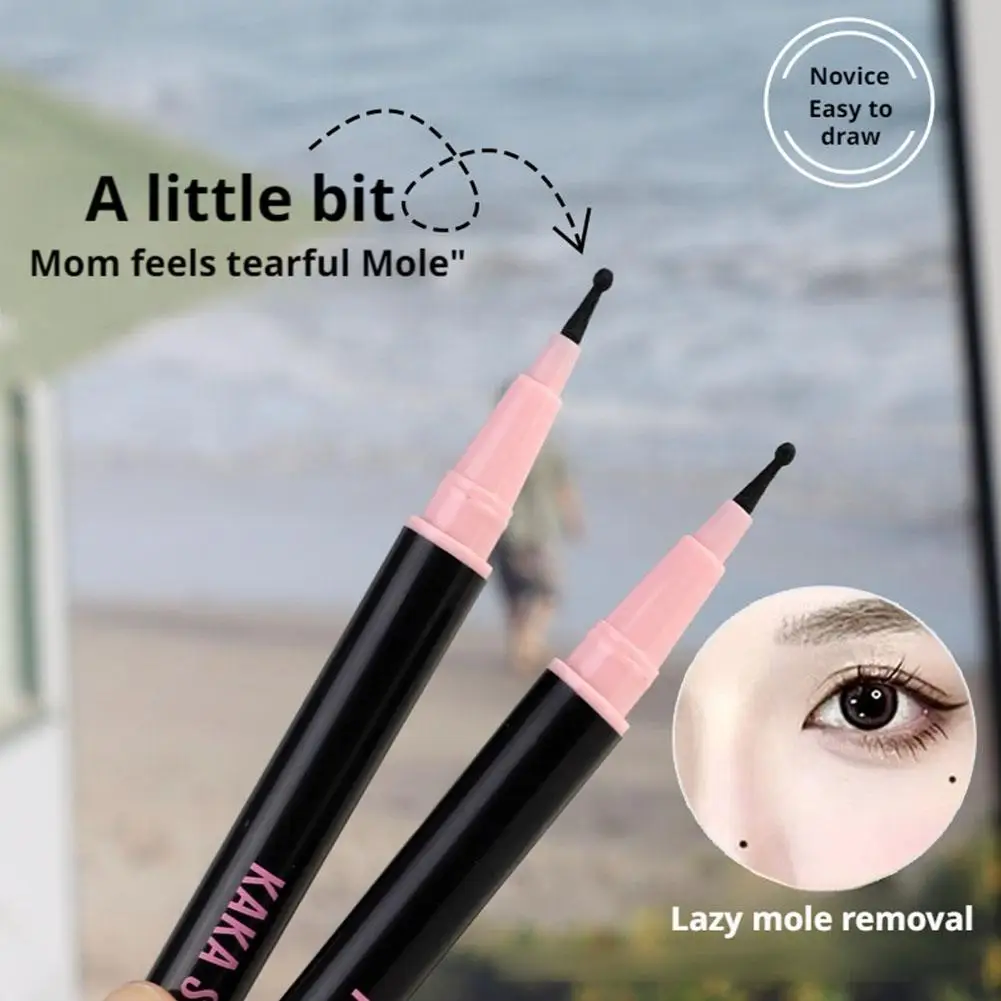 Natural Freckle Pen Fast Drying Waterproof Lifelike Dot Freckle Non-fading Round Head Makeup Mole Spot Lasting Stamp X5W3