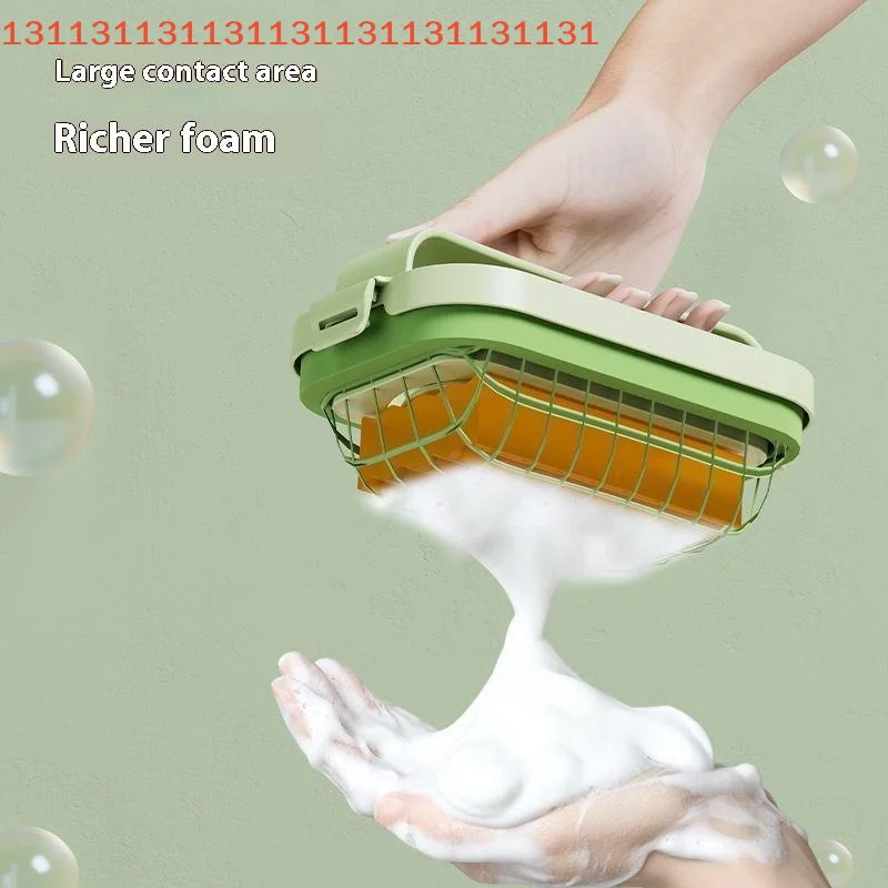 

Многофункциональная сетчатая пузырьковая коробка для мыла, противоскользящий держатель для хранения мыла для стирки, не растирание рук, для домашнего использования