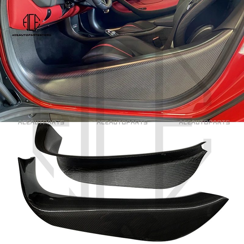 

3K Carbon Glossy/Matte Carbon Fiber Car Foot Pedal Door Sill For McLaren 540C 570S 570GT 600LT Door Sills