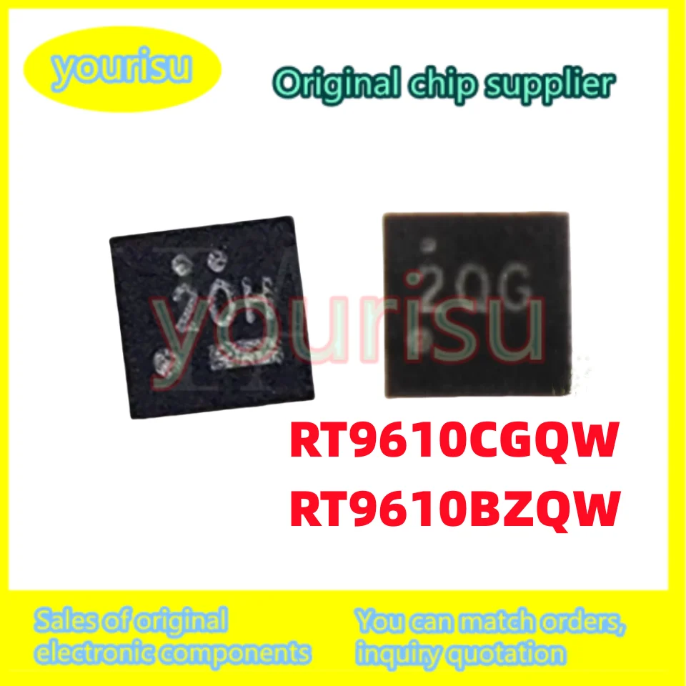 5Pcs/Lot RT9610C RT9610CGQW  RT9610B RT9610BZQW RT9610 Silk screen 20* 2QK 2Q gate driver chip