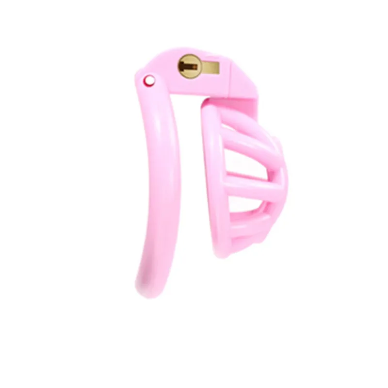 Pink Chastity Cage Super Small Penis Ring Locked Male Chastity Device sex toys for me