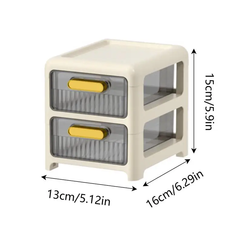 Drawer Type Transparent Box Pull Out Storage Case Container Bin Table Makeup Organizer Desktop Storage Box Drawer Closet Storage