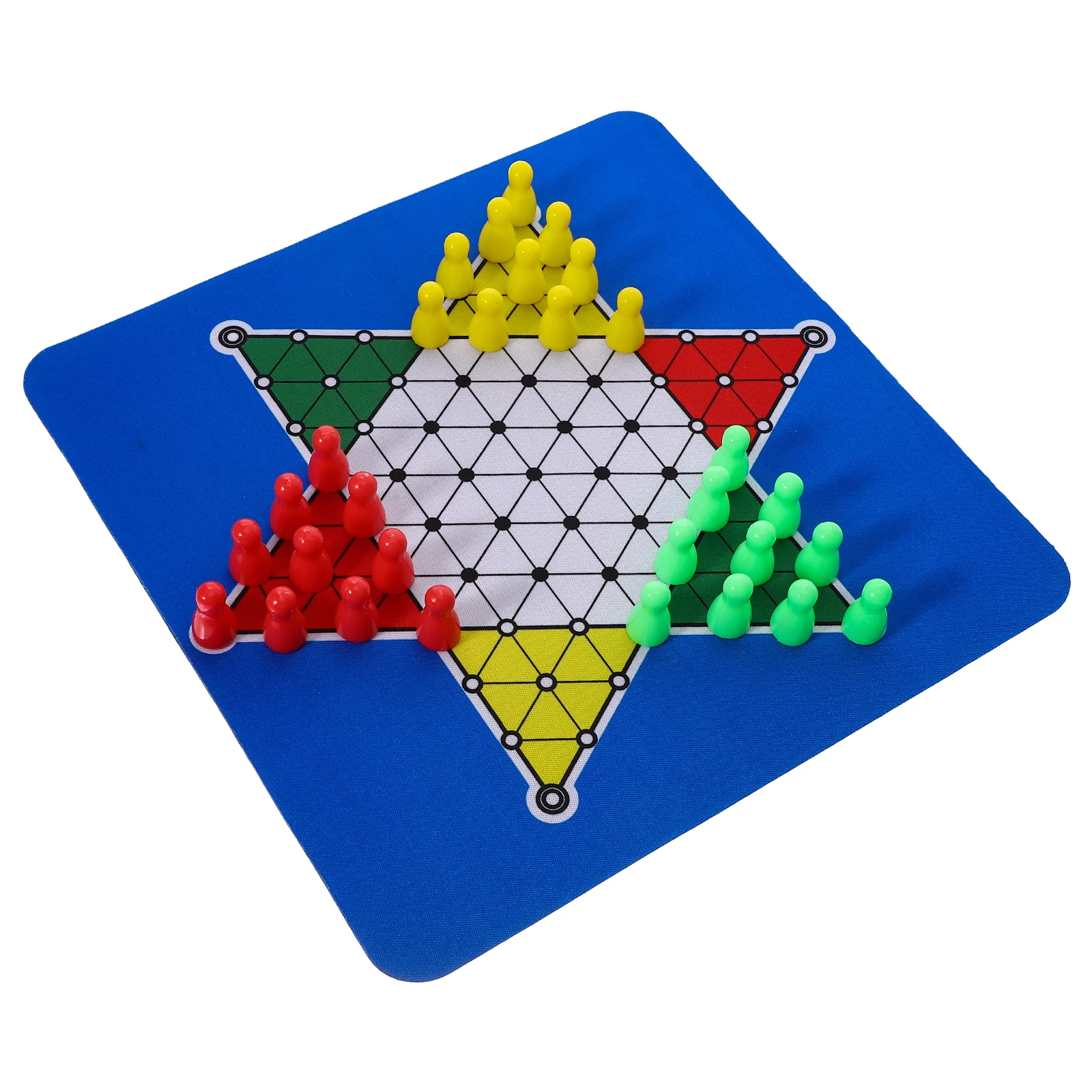 

Chinese Checkers Board Set Foldable Chessboard Portable Game Supplies 100g Without Pieces Practical Accessories Chess