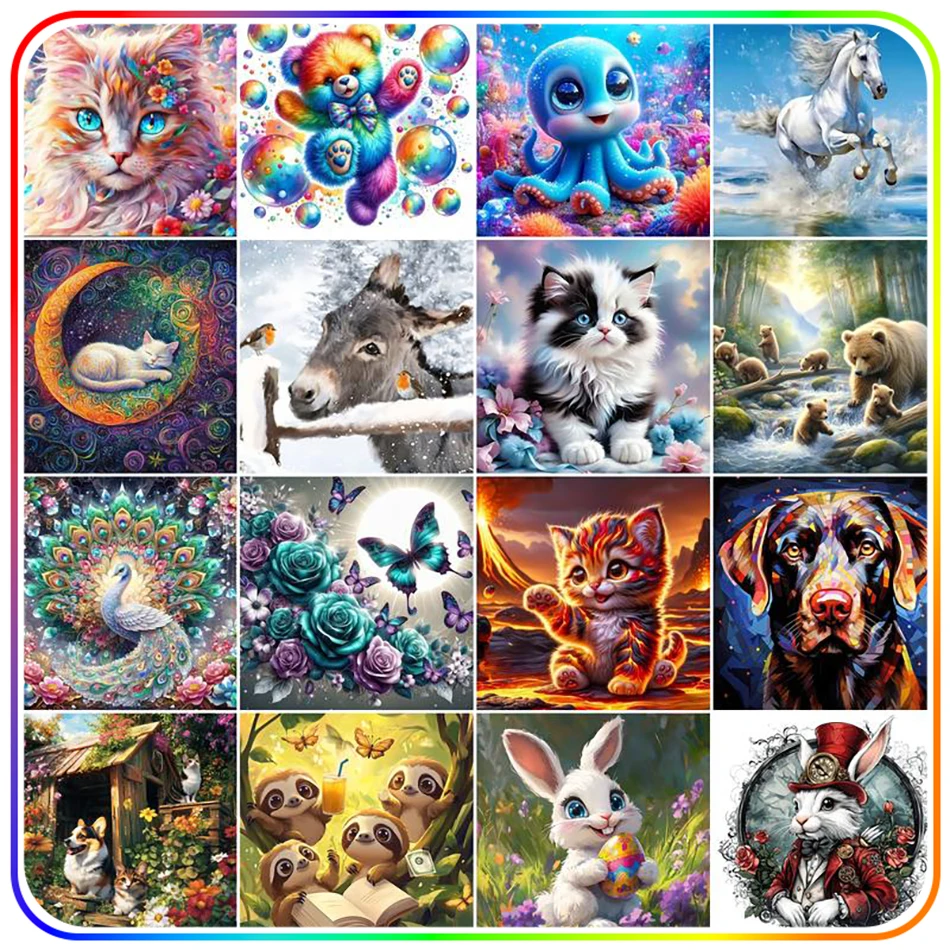 

SDOYUNO Diamond Painting New Arrival Animals 5D Diamond Pictures Arts Craft Diamond Mosaic Kits Diamond Art Accessories Crystal