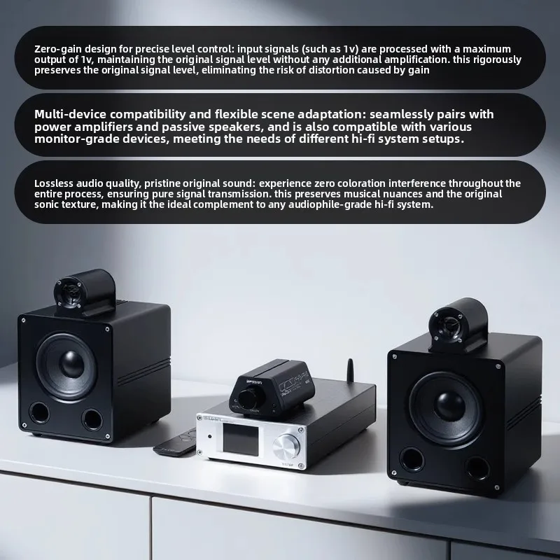 BRZHIFI 고정밀 패시브 프리앰프 FV3-PRO 리모컨 볼륨 조절 포스트 스테이지 액티브 스피커