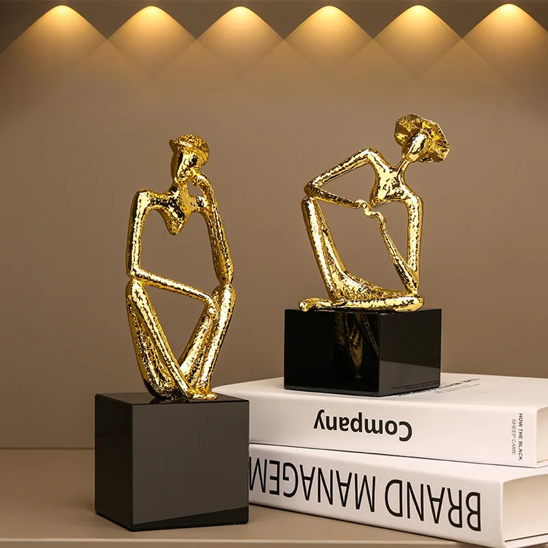 

Light Luxury Retro Character Decoration Creative Home Office Entrance Desktop Decoration Souvenir Crafts Home Decor Sculpture