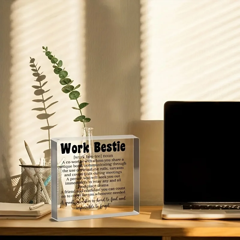 1 قطعة ، هدايا العمل Bestie زملاء العمل الذين يتركون وداعًا عن الوداع التقاعد تعزيز شكرا لك التقدير الهدايا لصديق