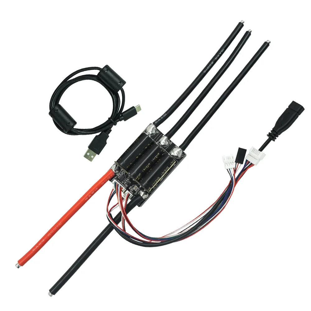 Prévention KGO-Mini contrôleur de moteur sans balais programmable, ESC V6.8, basé sur VESC6, sans capteur, 14- 60V, 4-12S, 100A, ajusteur USB LilUART