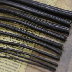 2M Black/Brown/Coffee 1/1.5/2/2.5/3/4/5/6/8mm Round Genuine Leather Jewelry Cord String Lace Rope DIY Necklace Bracelet Finding