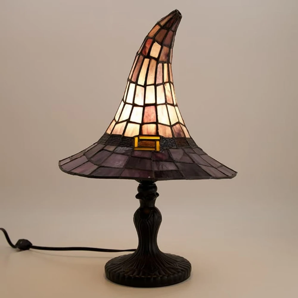  Gothic Night Lamp Witch Hat Lamp Table Lamp Night Light Living Room Bedroom Decoration Halloween Desktop Decorative Light