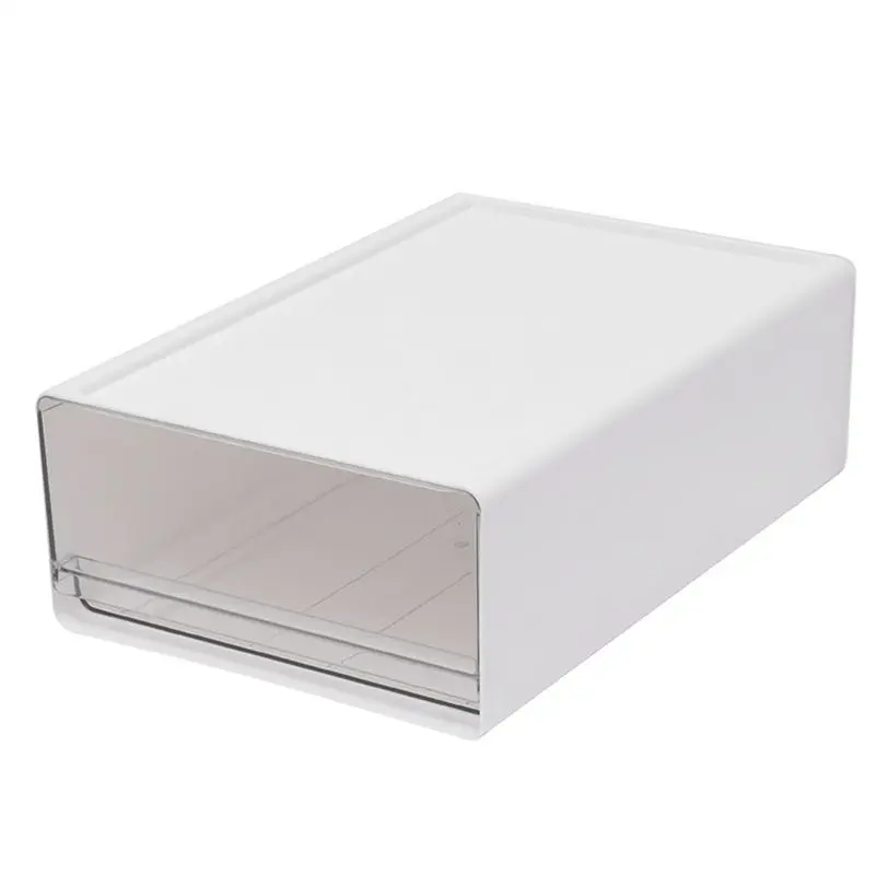 Hot Selling-Office File Storage Box Bedroom Study Stack Combination Transparent Desktop Storage Box Drawer Type Portable Storage