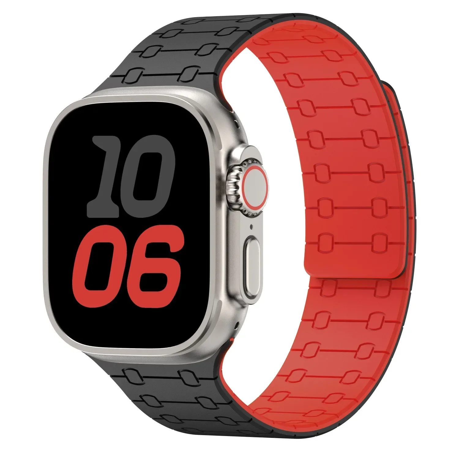 Silikonarmband für Apple Watch Ultra 4 3 2 49mm 12 11 10 46mm 42mm 9 8 7 45/41mm Magnetisches Armband iWatch 6 5 4 SE 44/40mm – Detail 11