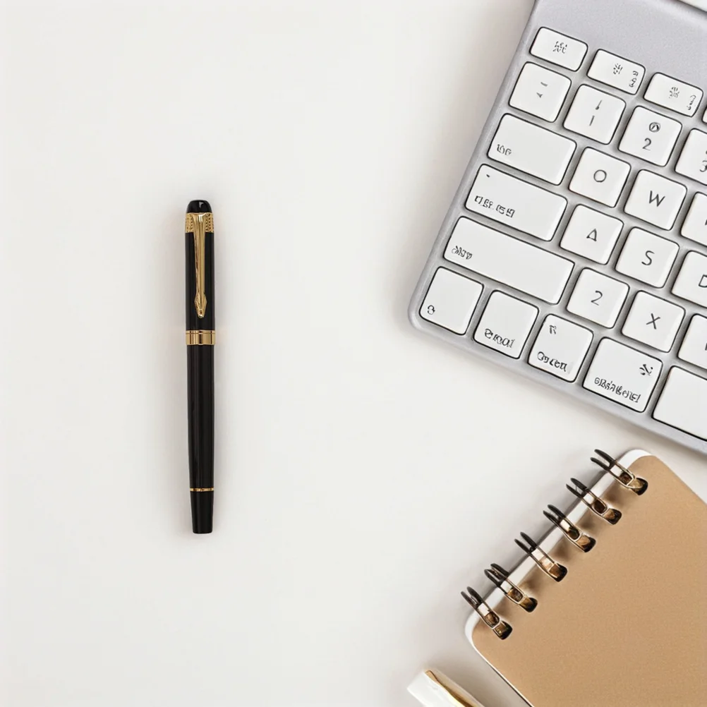 قلم حبر أنيق ذو جسم معدني، تدفق حبر ناعم، قابل لإعادة الملء، مناسب لملاحظات اليومية، فكرة هدية تنفيذية حديثة #1