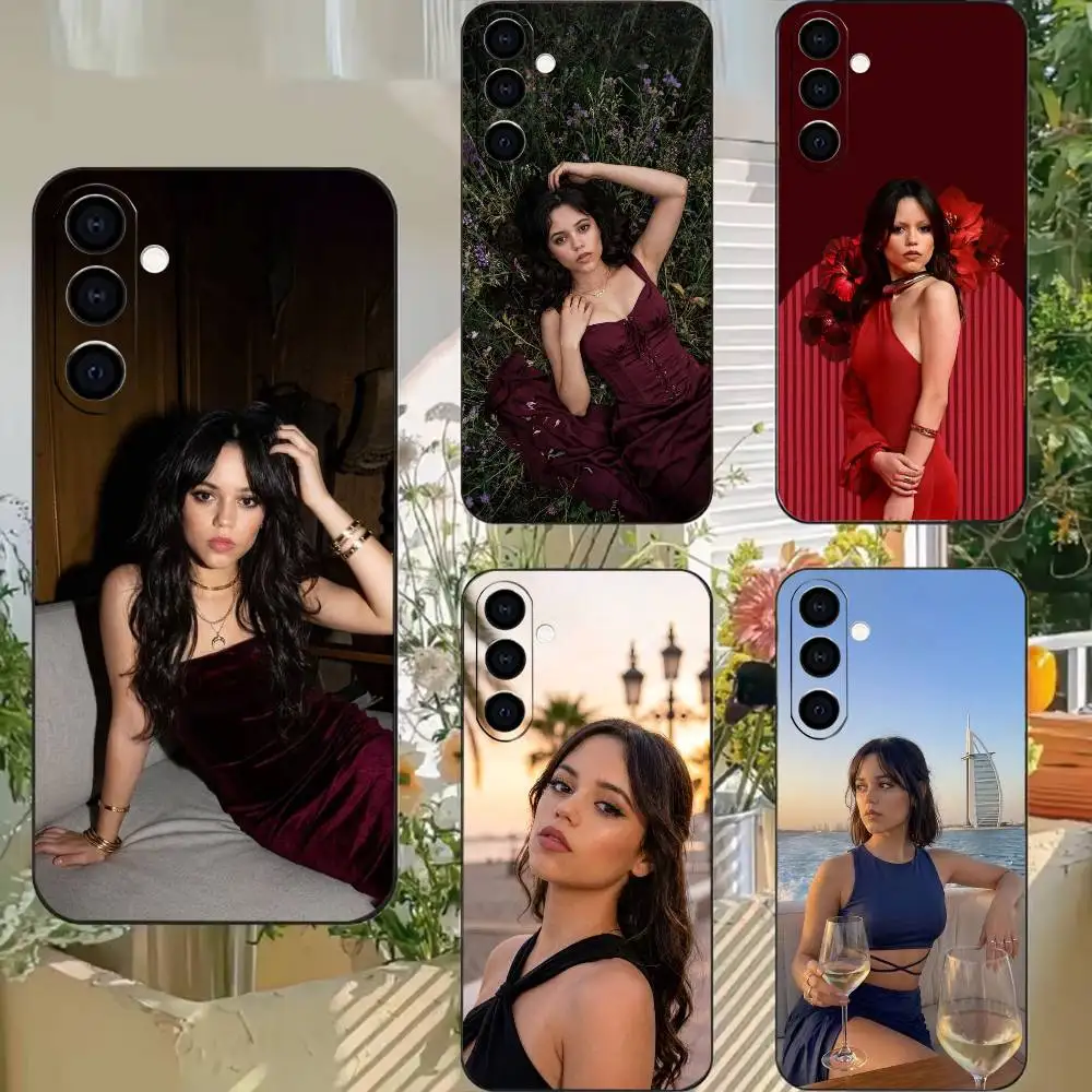 Latina actress Jenna Ortega  Phone Case Black Soft Silicone TPU For Samsung A72,A51,A70,A71,A53,A52,A73