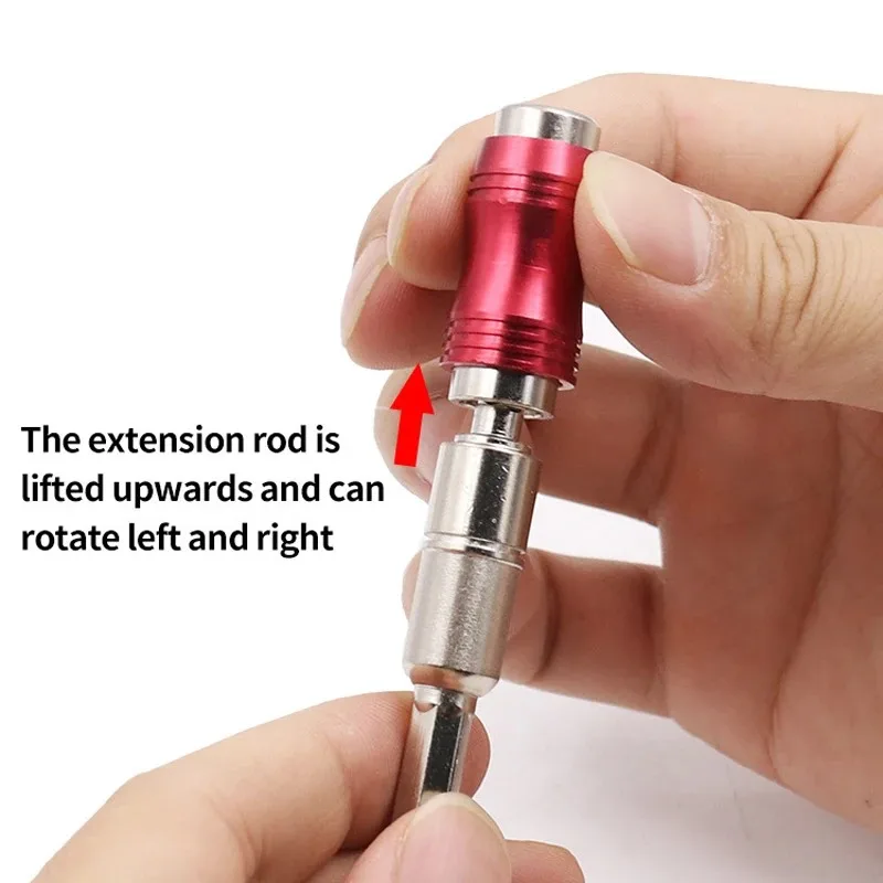 Magnetic Ring Screwdriver Bits Drill Hand Tools Quick Change Extension Rod Holder Guide Screwdriver Set