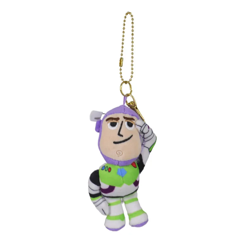 Disney Sanrio Buzz Lightyear Alien Cute Cartoon Toy Story Plush Doll Backpack Pendant Keychain Boys and Girls Peripheral Gifts