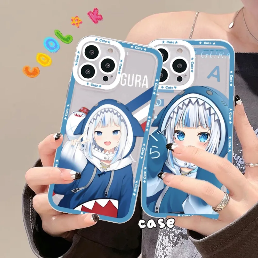 Hololive Gawr Gura Phone Case For Redmi 7 8 9 A For Redmi Note 5 7 8 9 10 11 Pro Max 4G 5G Funfas