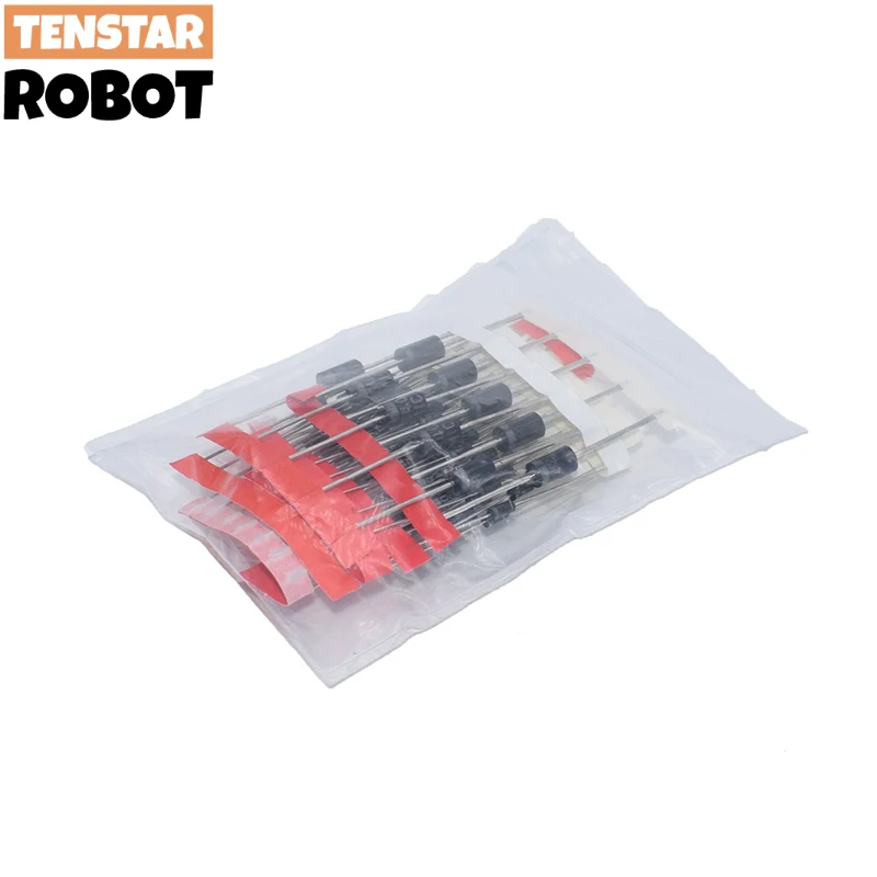 1N4148 1N4007 1N5819 1N5399 1N5408 1N5822 FR107 FR207,8values=100pcs,Electronic Components Package,Diode Assorted Kit