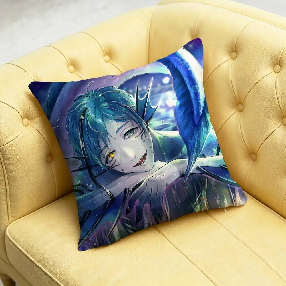 45cm 30cm 40cm Home Custom Square Pillowcase Cushion Cover For Twisted Wonderland Floyd Leech Azul Ashengrotto Throw Pillow Case