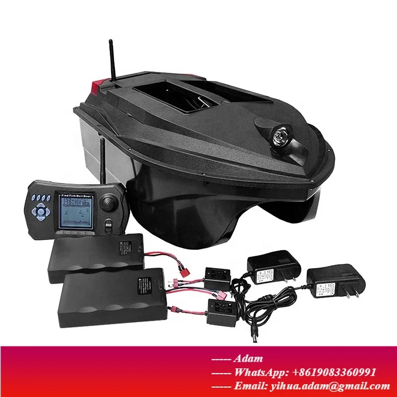 Auto Return GPS Sonar Bait Boat Fishing Finder Skywolf TL 380 433 MHZ Echo Sounder 12 Nests