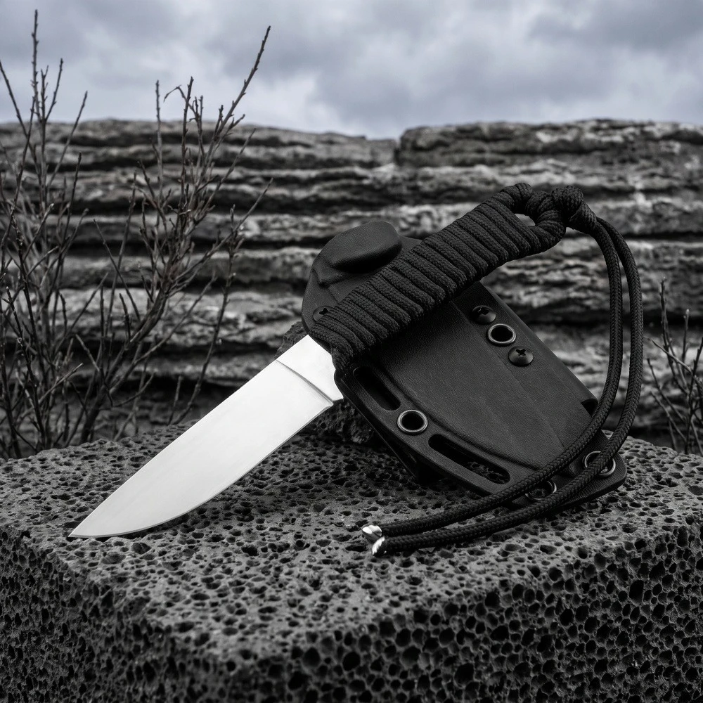 faca-compacta-edc-para-ambientes-selvagens-lamina-full-tang-440c-cabo-de-paracord-preto-bainha-duravel-de-kydex-ferramenta-para-uso-diario-e-atividades-ao-ar-livre
