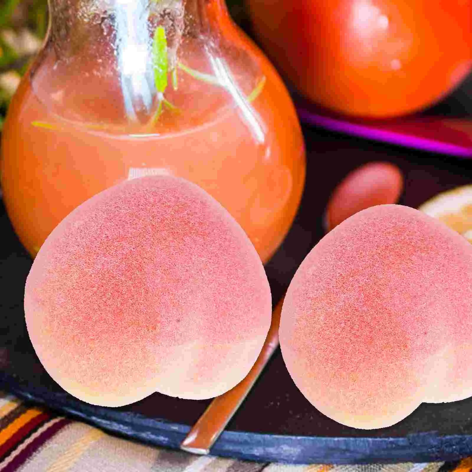 20 Pcs Accessories Simulated Small Fruit Model Set Models Foam Decorative Peach Prop