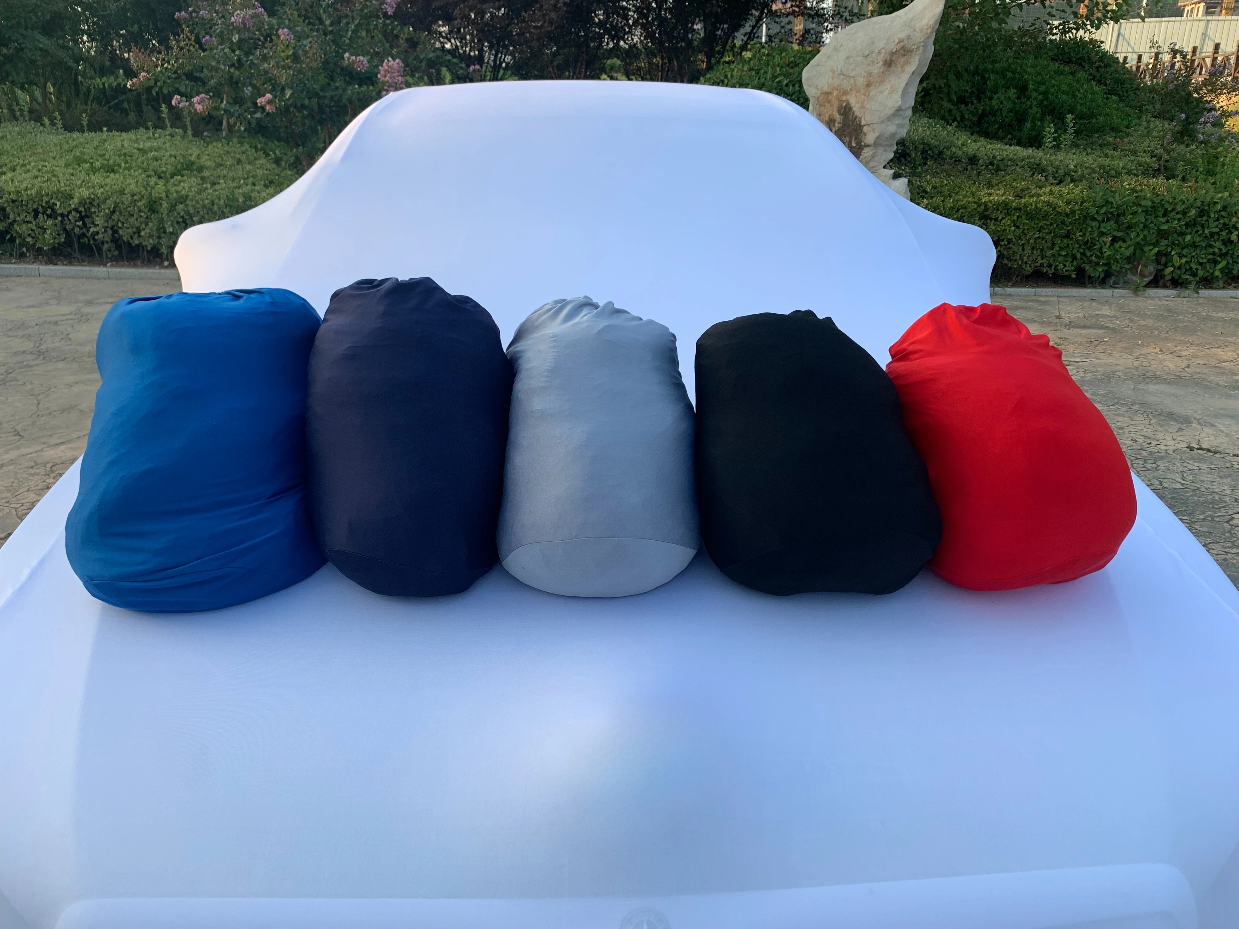 OEM Custom Foldable Elastic Velvet Fabric Car Cover Indoor Dustproof Stretch Parking Cover Manufacturer
