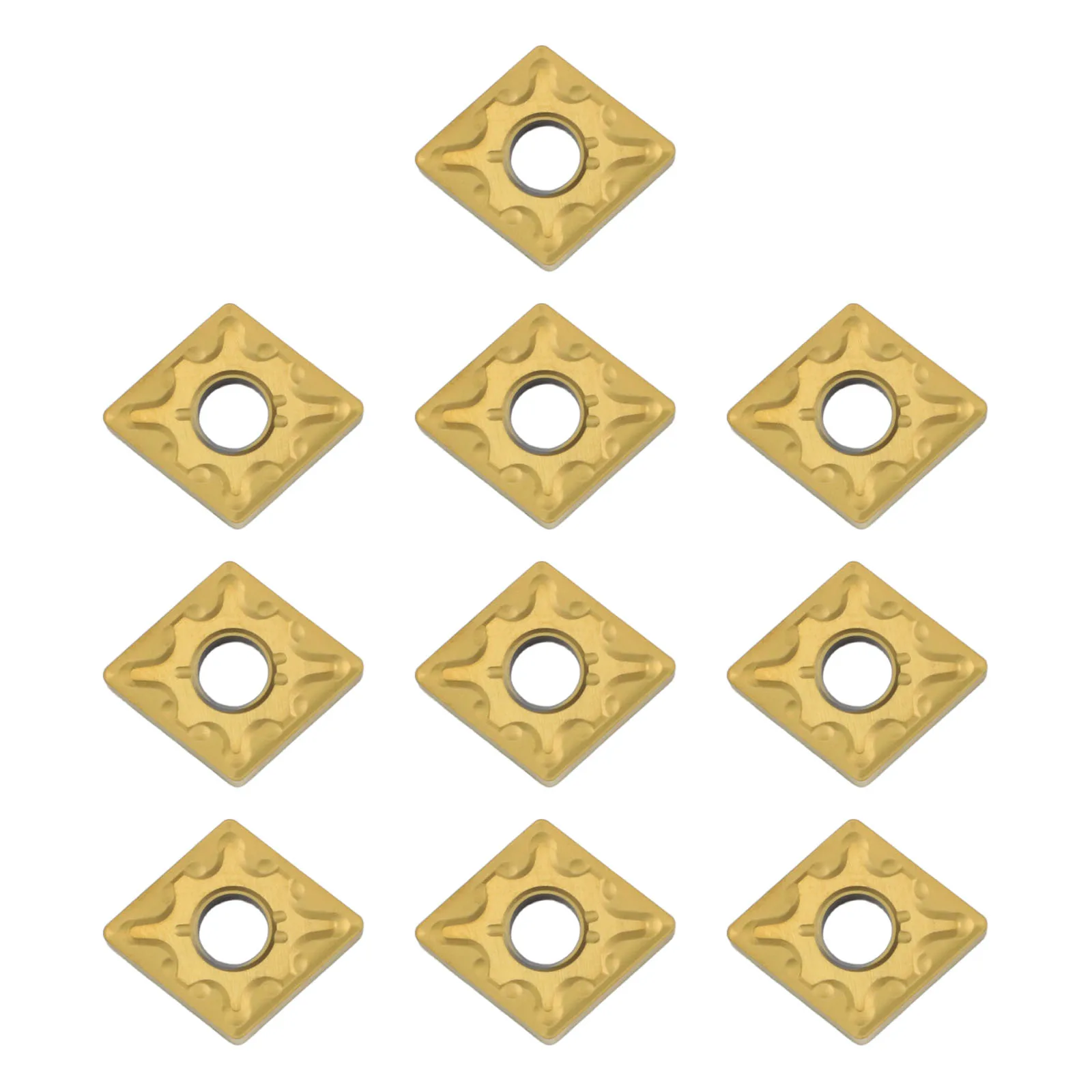 CNC Machining Environment Gold Cemented Carbide Insert Carbide Turning Insert For Machining Easy Blade Replacement