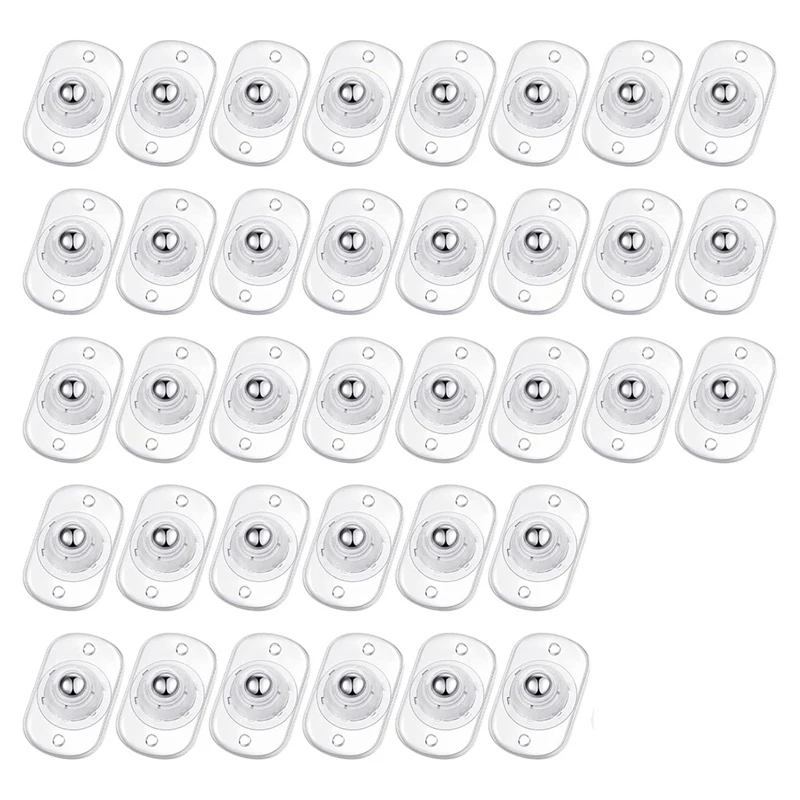 

ABBO-36 Pcs Self Adhesive Caster Wheels Appliance Rollers Appliance Sliders For Kitchen Appliances Swivel Universal Wheel